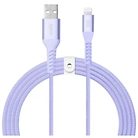 LOGiiX Vibrance 1.2m (3.9 ft.) Braided USB to Lightning Cable (LGX-13761) - Lavender