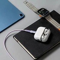 LOGiiX Vibrance 1.2m (3.9 ft.) Braided USB-C to Lightning Cable (LGX-13763) - Lavender