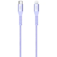 LOGiiX Vibrance 1.2m (3.9 ft.) Braided USB-C to Lightning Cable (LGX-13763) - Lavender