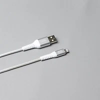 Câble tissé USB-A à Lightning de 1,2 m (3,9 pi) Vibrance de LOGiiX (LGX-13753) - Blanc