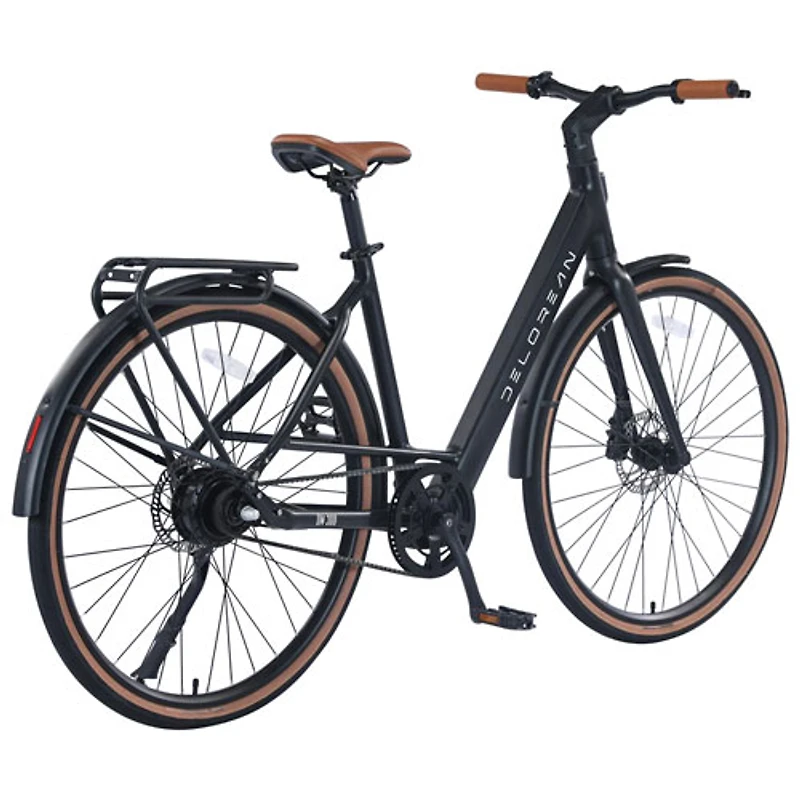 Vélo électrique DeLorean DM300 700C (autonomie maximale 99,78 km/vitesse maximale 32 km/h) - Noir