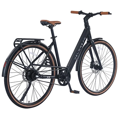 Vélo électrique DeLorean DM300 700C (autonomie maximale 99,78 km/vitesse maximale 32 km/h) - Noir
