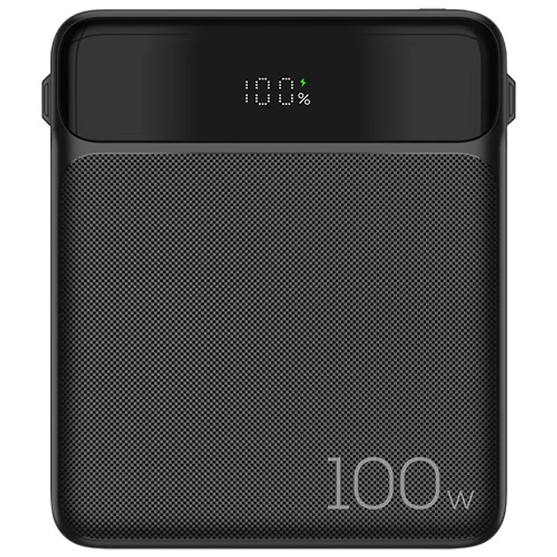 Kopplen 20000 mAh 100W PD Power Bank with Built-In Cables - Black