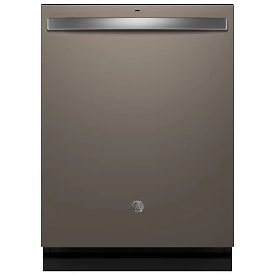 GE 24" 45dB Front-Control Dry Boost Dishwasher with Third Rack ENERGY STAR (GDT670SMVES) - Slate