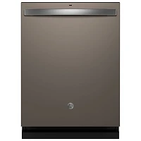 GE 24" 45dB Front-Control Dry Boost Dishwasher with Third Rack ENERGY STAR (GDT670SMVES) - Slate