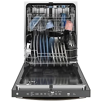 GE 24" 45dB Front-Control Dry Boost Dishwasher with Third Rack ENERGY STAR (GDT670SMVES) - Slate