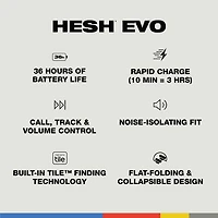 Skullcandy Hesh Evo Over-Ear Sound Isolating Headphones - Bone Orange