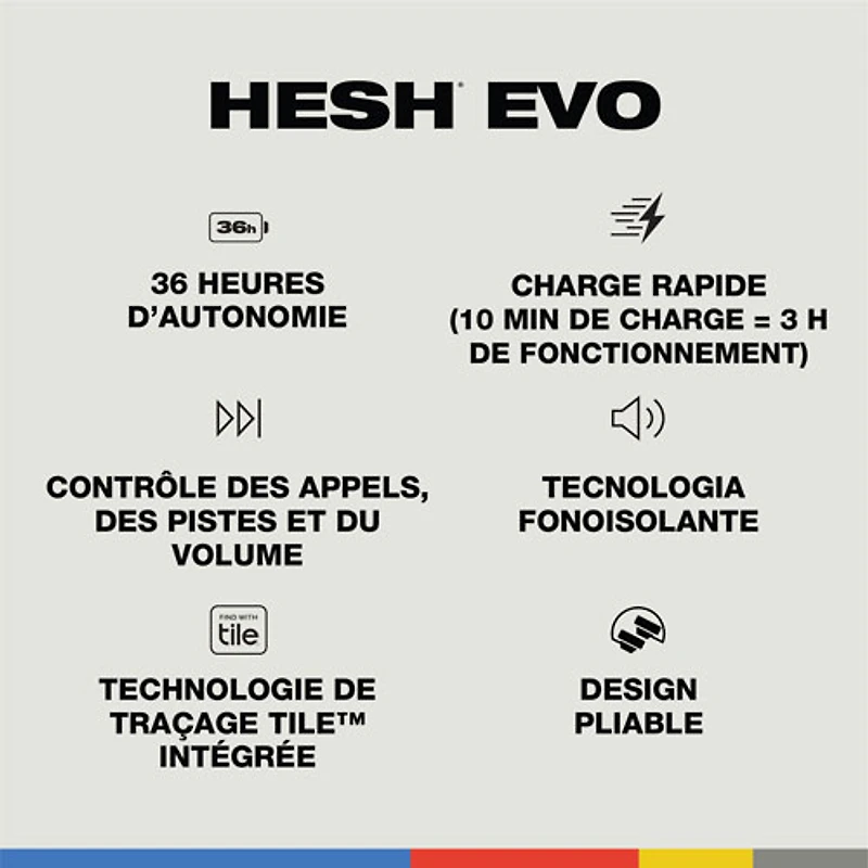 Skullcandy Hesh Evo Over-Ear Sound Isolating Headphones - Bone Orange