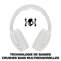 Skullcandy Crusher Evo Over-Ear Sound Isolating Bluetooth Headphones - Bone Orange