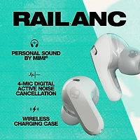 Écouteurs boutons 100 % sans fil à isolation sonore Rail ANC de Skullcandy - Os