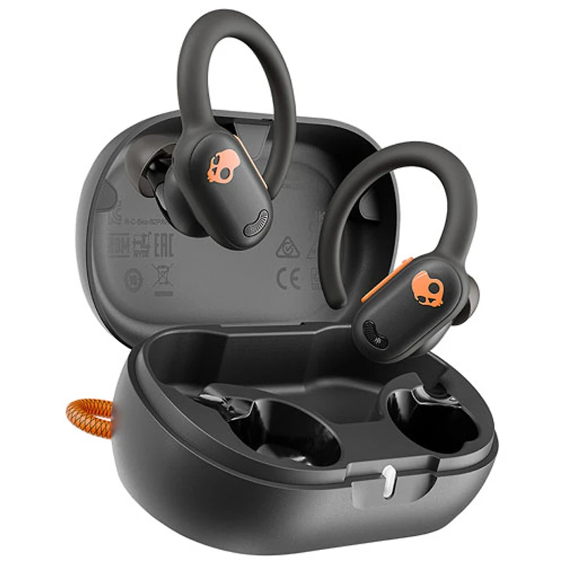 Skullcandy Push ANC Active In-Ear Noise Cancelling True Wireless Earbuds - Black/Orange