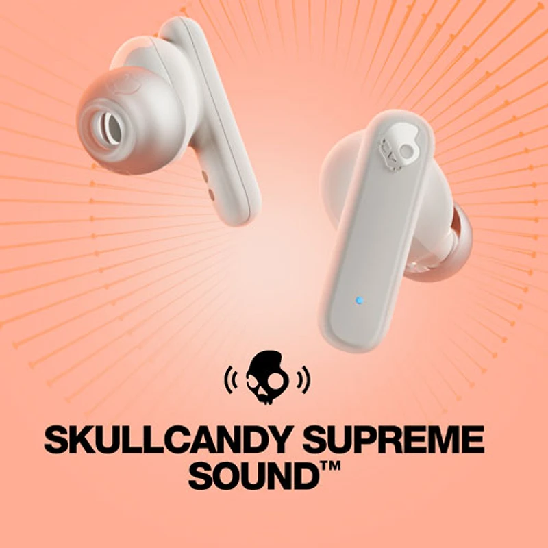 Skullcandy Smokin' Buds In-Ear Sound Isolating True Wireless Earbuds - Bone Orange