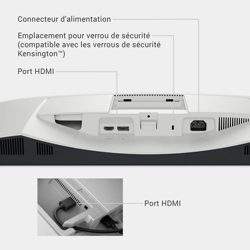 Moniteur IPS DEL WQHD 100 Hz de 27 po de Dell avec temps de réponse de 4 ms (S2725DS) - Argenté