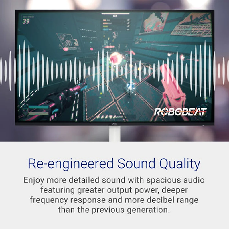 Moniteur IPS DEL WQHD 100 Hz de 27 po de Dell avec temps de réponse de 4 ms (S2725DS) - Argenté