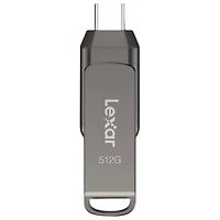 Clé USB 3.1 + USB-C de 512 Go Jump Drive Dual Drive D400 de Lexar