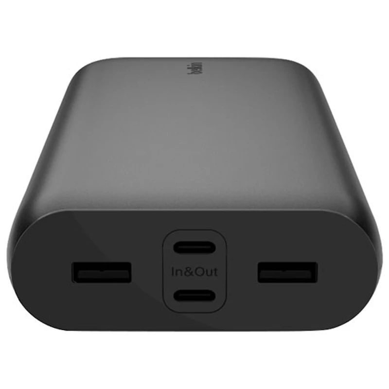 Chargeur portable USB-A/USB-C à 4 ports de 26 000 mAh BoostCharge de Belkin - Noir