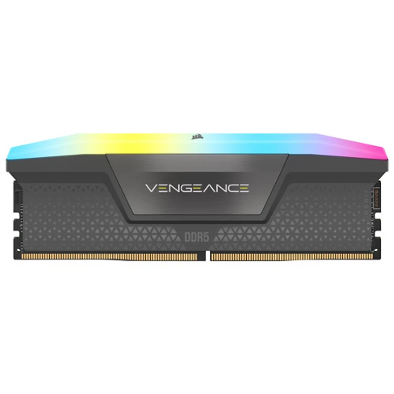 Mémoire DDR5 32 Go (2 x 16 Go) 6000 MHz Vengeance RGB de Corsair pour PC (CMH32GX5M2B6000Z30K)