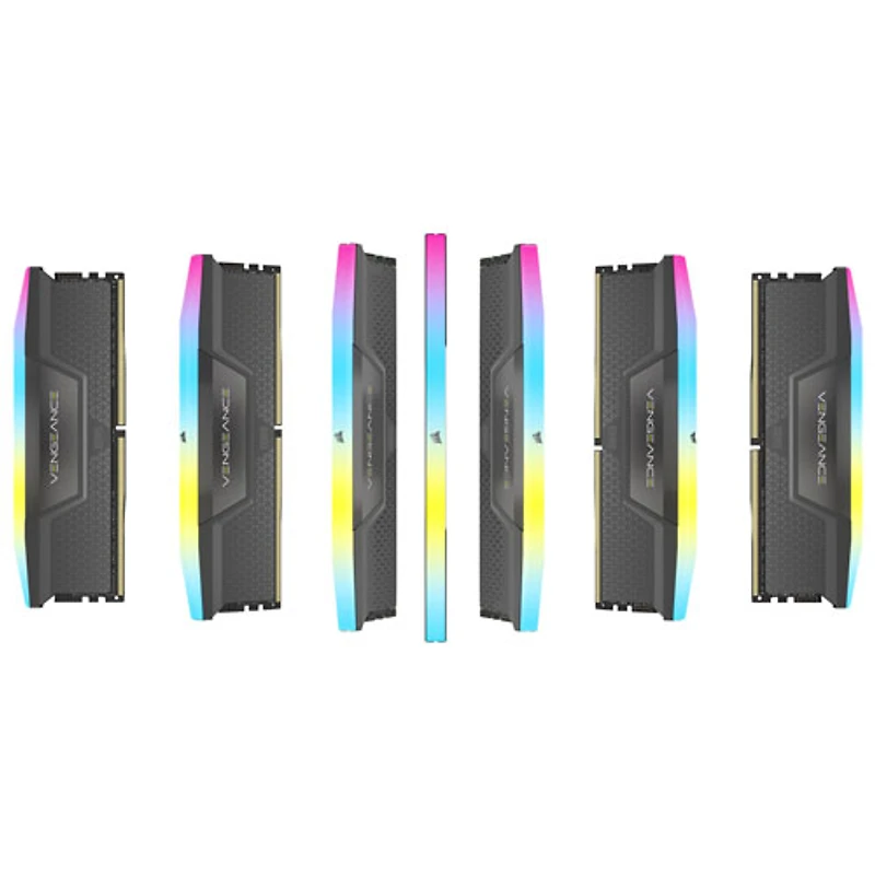 Mémoire DDR5 32 Go (2 x 16 Go) 6000 MHz Vengeance RGB de Corsair pour PC (CMH32GX5M2B6000Z30K)
