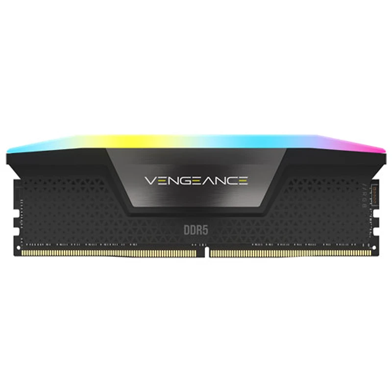 Mémoire DDR5 32 Go (2 x 16 Go) 6000 MHz Vengeance RGB de Corsair pour PC (CMH32GX5M2B6000C30)