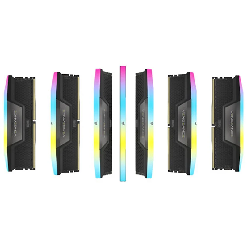 Mémoire DDR5 32 Go (2 x 16 Go) 6000 MHz Vengeance RGB de Corsair pour PC (CMH32GX5M2B6000C30)