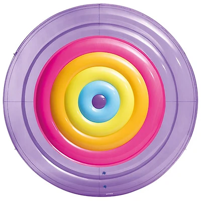 Matelas gonflable arc-en-ciel en forme d'île Fiesta d'Intex