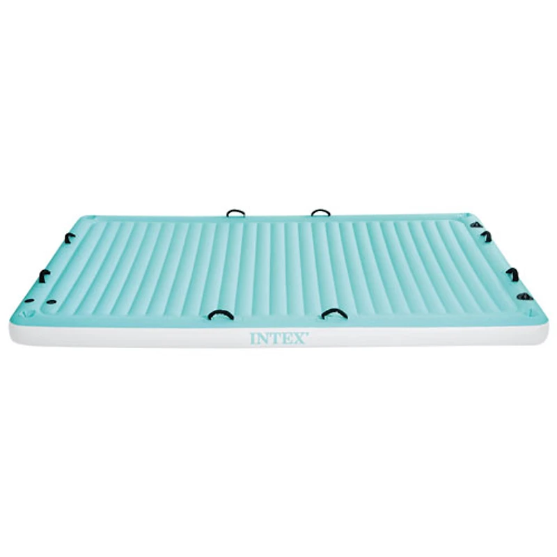 Intex Water Lounge Mat Float - 10ft 2in x 6ft 7in - Blue/White