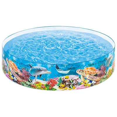 Pataugeoire pour enfants Deep Sea Blue SnapSet d'Intex - 8 x 1,5 pi