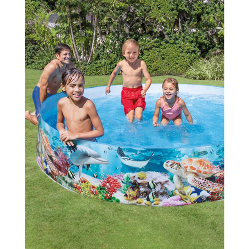 Pataugeoire pour enfants Deep Sea Blue SnapSet d'Intex - 8 x 1,5 pi