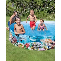 Pataugeoire pour enfants Deep Sea Blue SnapSet d'Intex - 8 x 1,5 pi