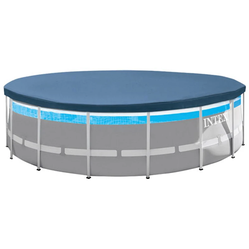 Piscine hors terre ronde ClearView Prism Frame d'Intex avec pompe à filtre, échelle et toile - 16 x 4 pi