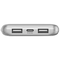 Belkin BoostCharge 10000 mAh USB-A/USB-C 15W PD Power Bank - Silver