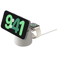 Belkin BoostCharge Pro 2-in-1 Wireless Charging Dock with MagSafe for iPhone & Apple Watch - Sand