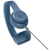 Casque d'écoute Bluetooth à isolation sonore Solo 4 de Beats by Dr. Dre - Bleu ardoise