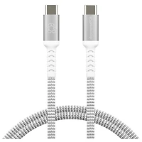 dbramante1928 1.2m (3.94ft) USB-C to USB-C Braided Cable (DB-CB12CCGRU507) - White