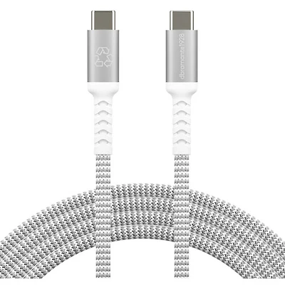 dbramante1928 2.5m (8ft) USB-C to USB-C Braided Cable (DB-CB25CCGRU511) - White