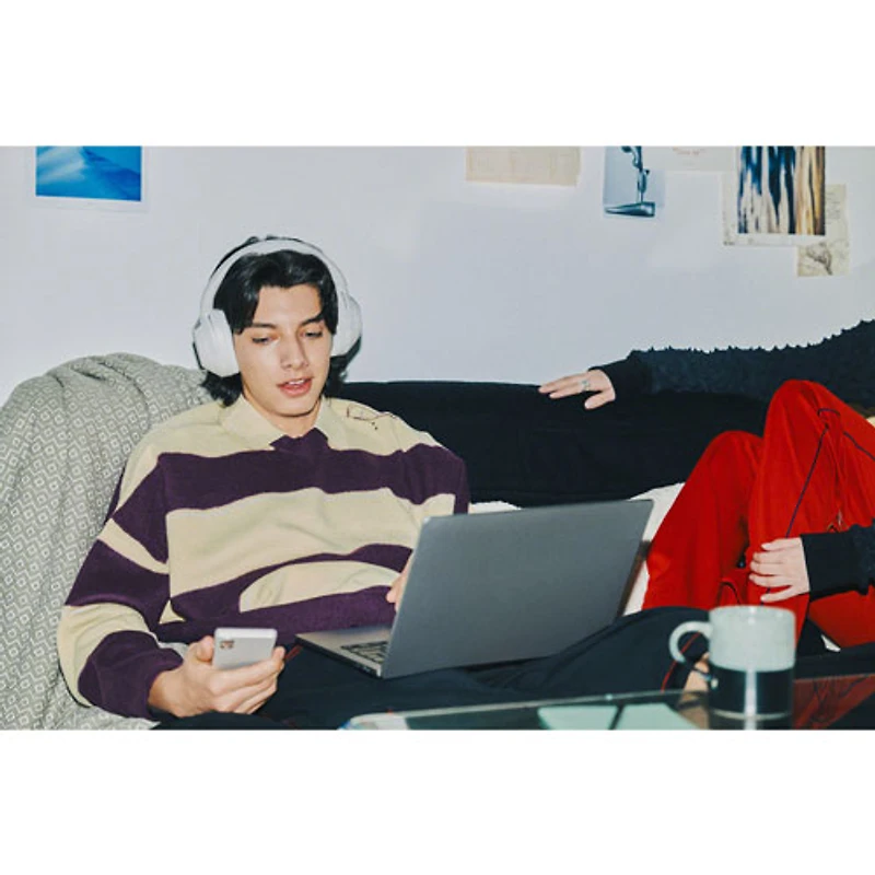 Casque d'écoute Bluetooth à suppression du bruit ULT WEAR de Sony - Blanc cassé