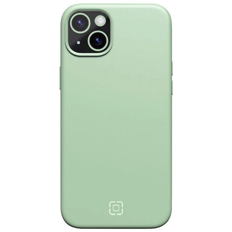 Étui rigide ajusté en silicone Sensor d'Incipio avec protecteur de lentille pour iPhone 15 Plus/14 Plus - Sauge