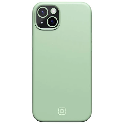 Étui rigide ajusté en silicone Sensor d'Incipio avec protecteur de lentille pour iPhone 15 Plus/14 Plus - Sauge