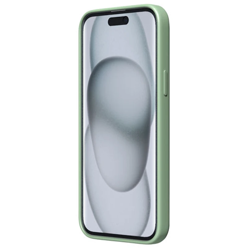 Étui rigide ajusté en silicone Sensor d'Incipio avec protecteur de lentille pour iPhone 15 Plus/14 Plus - Sauge