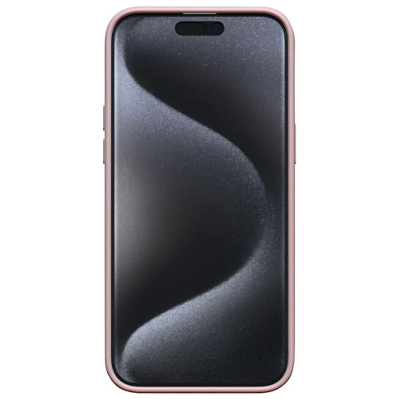 Incipio Sensor Silicone Fitted Hard Shell with Lens Protector for iPhone 15 Pro Max - Blush Pink