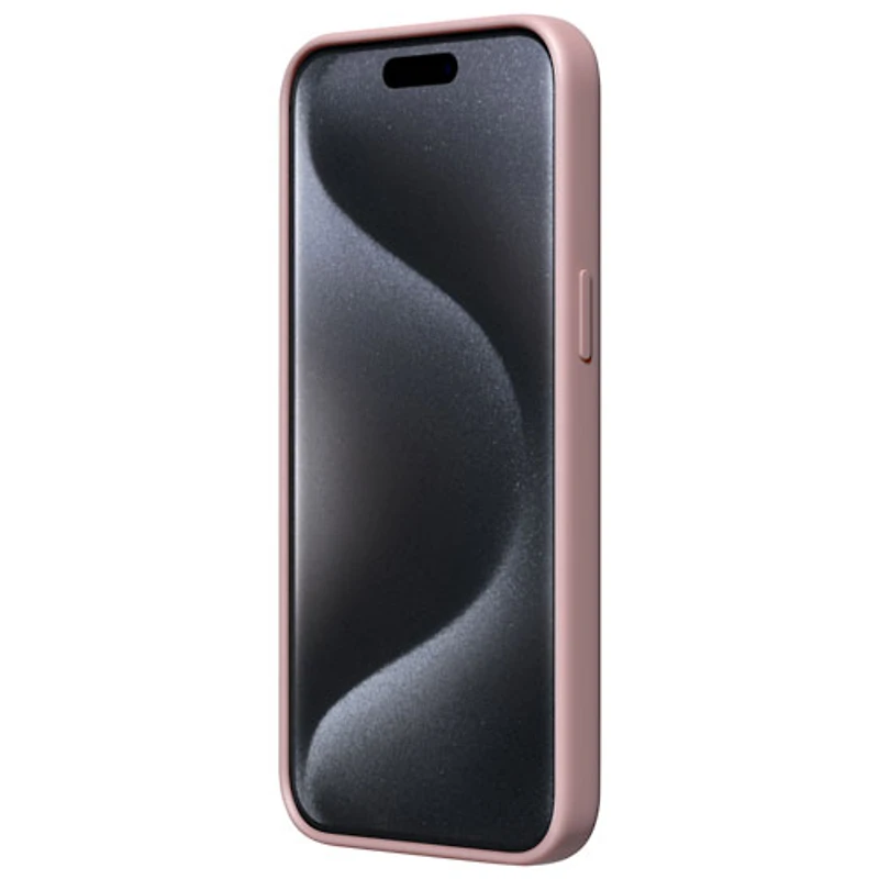 Incipio Sensor Silicone Fitted Hard Shell with Lens Protector for iPhone 15 Pro Max - Blush Pink