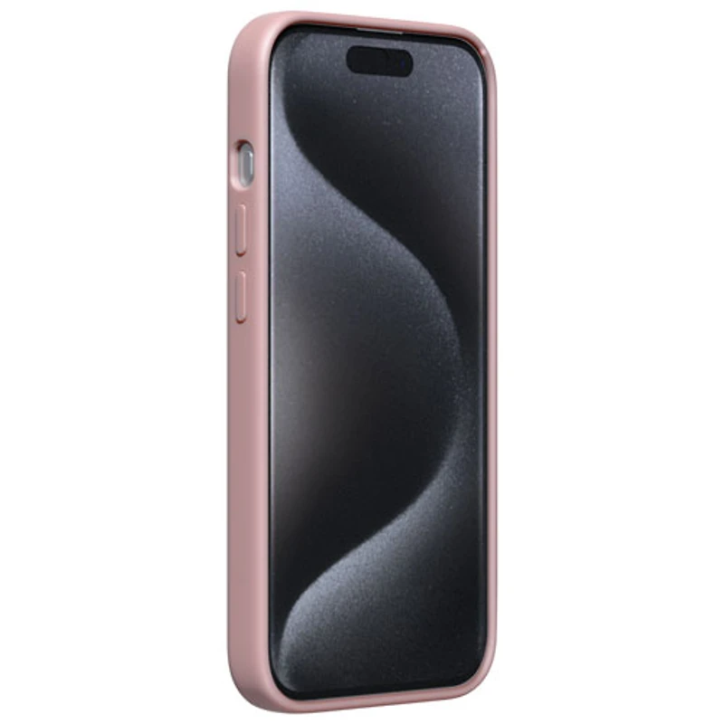 Incipio Sensor Silicone Fitted Hard Shell with Lens Protector for iPhone 15 Pro - Blush Pink