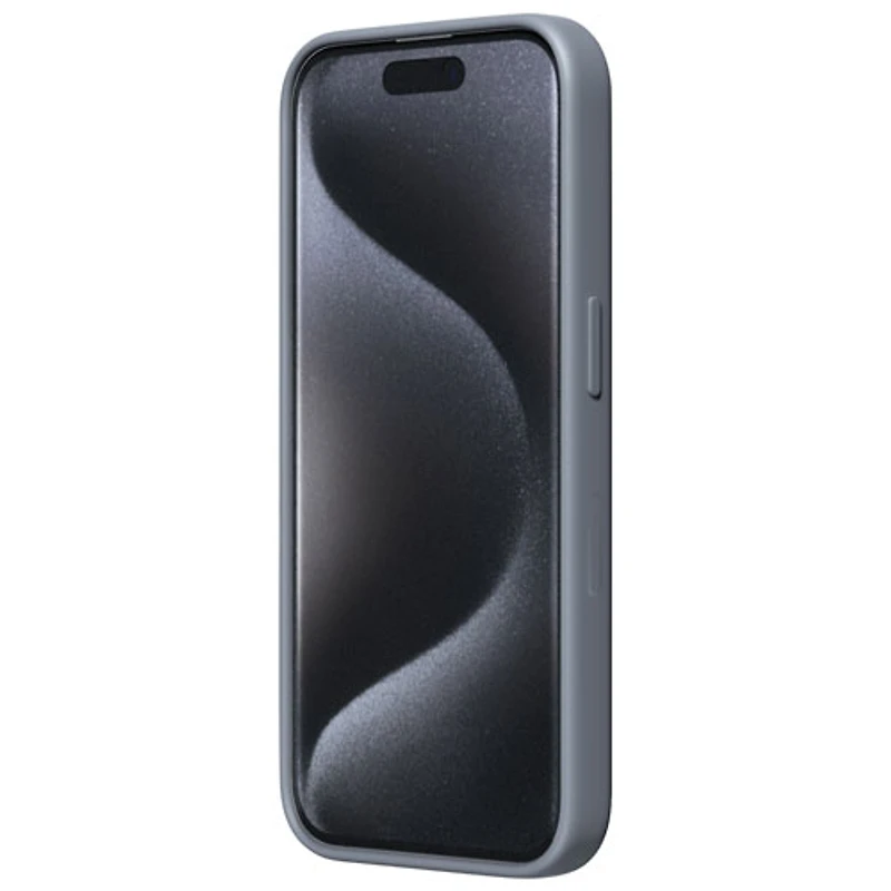 Étui rigide ajusté en silicone Sensor d'Incipio avec protecteur de lentille pour iPhone 15 Pro - Gris