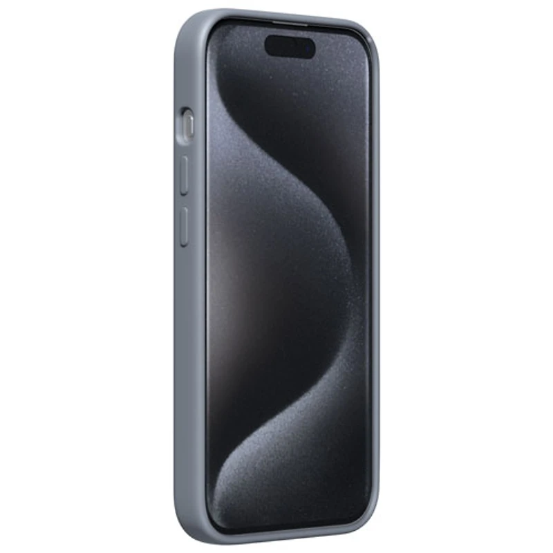 Étui rigide ajusté en silicone Sensor d'Incipio avec protecteur de lentille pour iPhone 15 Pro - Gris