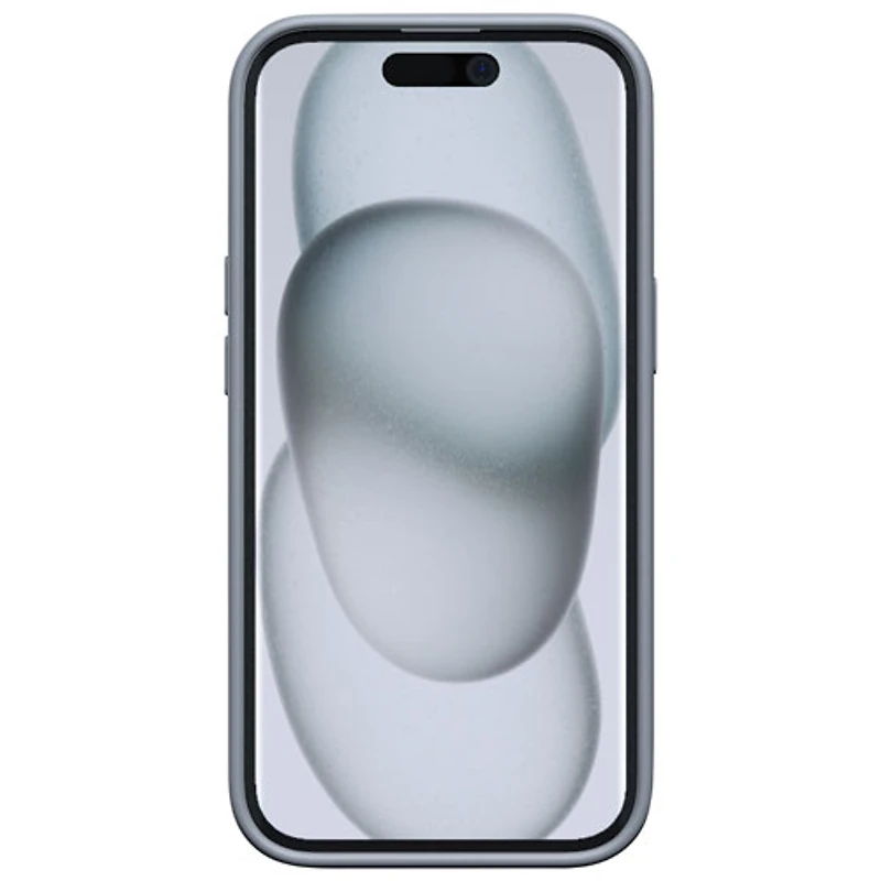 Étui rigide ajusté en silicone Sensor d'Incipio avec protecteur de lentille pour iPhone 16e/15/14/13 - Gris - Exclusivité de Best Buy