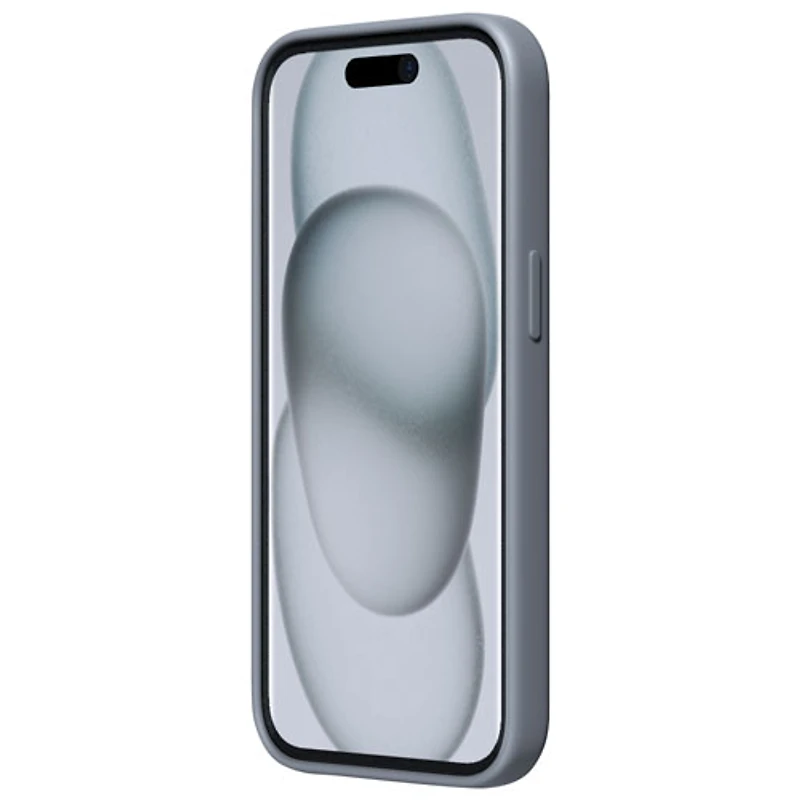 Étui rigide ajusté en silicone Sensor d'Incipio avec protecteur de lentille pour iPhone 16e/15/14/13 - Gris - Exclusivité de Best Buy