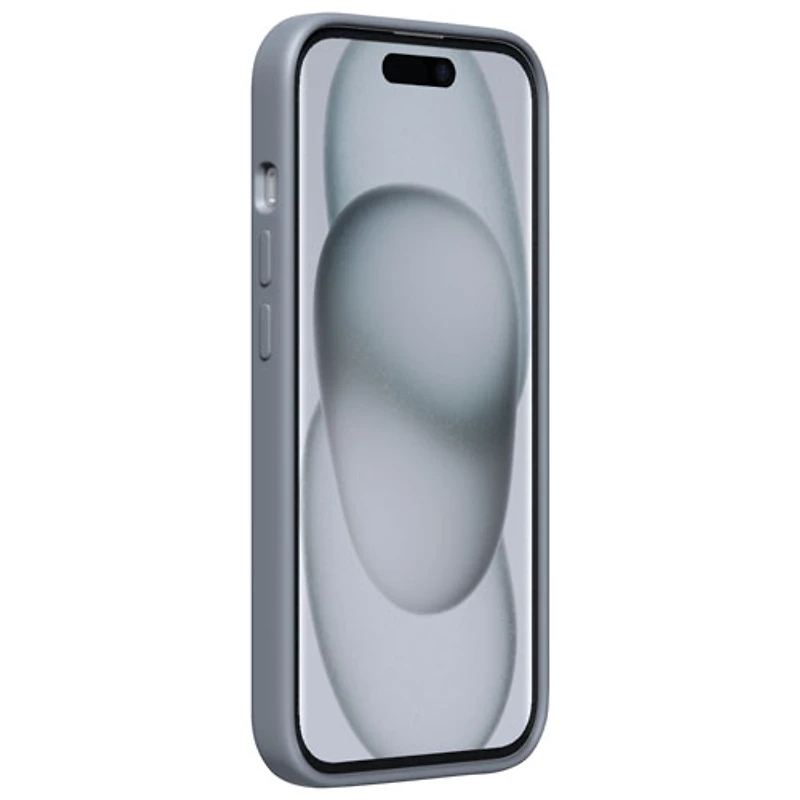 Étui rigide ajusté en silicone Sensor d'Incipio avec protecteur de lentille pour iPhone 16e/15/14/13 - Gris - Exclusivité de Best Buy