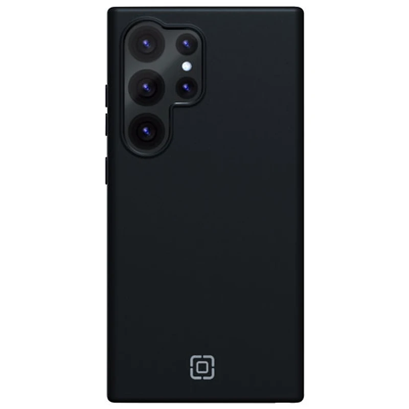 Incipio Sensor Silicone Fitted Hard Shell with Lens Protector for Galaxy S24 Ultra - Black