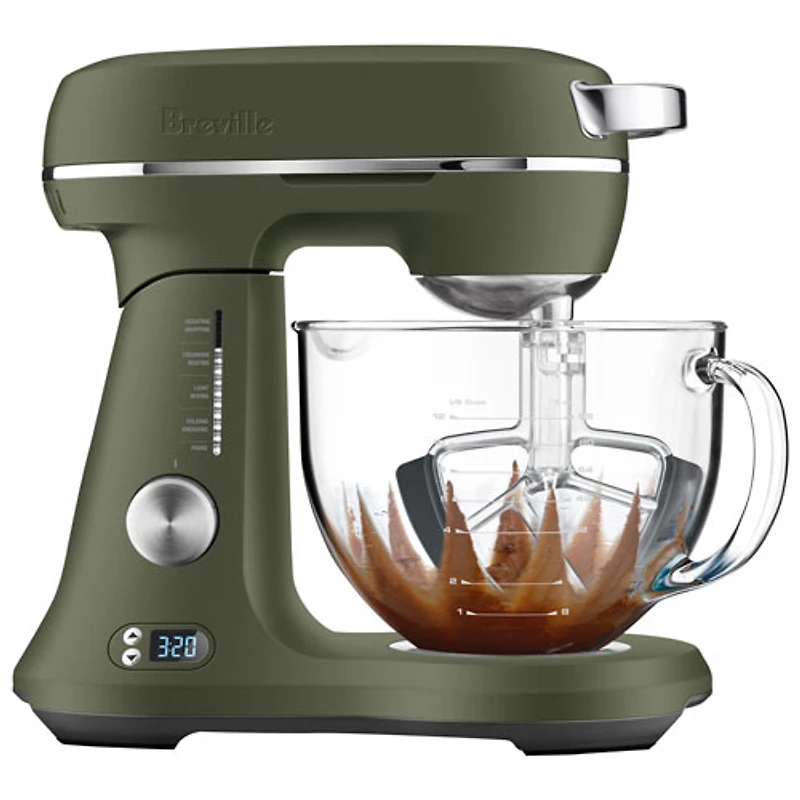 Batteur sur socle à tête inclinable de Breville - 5 pte - 550 W - Tapenade d'olive