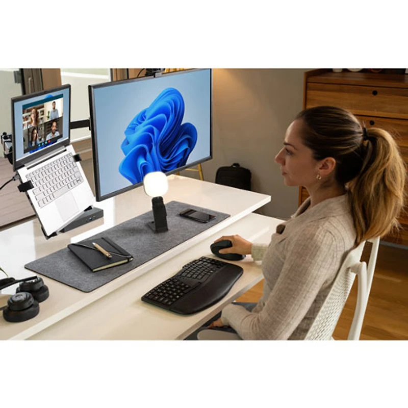 Lampe de vidéoconférence portative ProGlow de Kensington